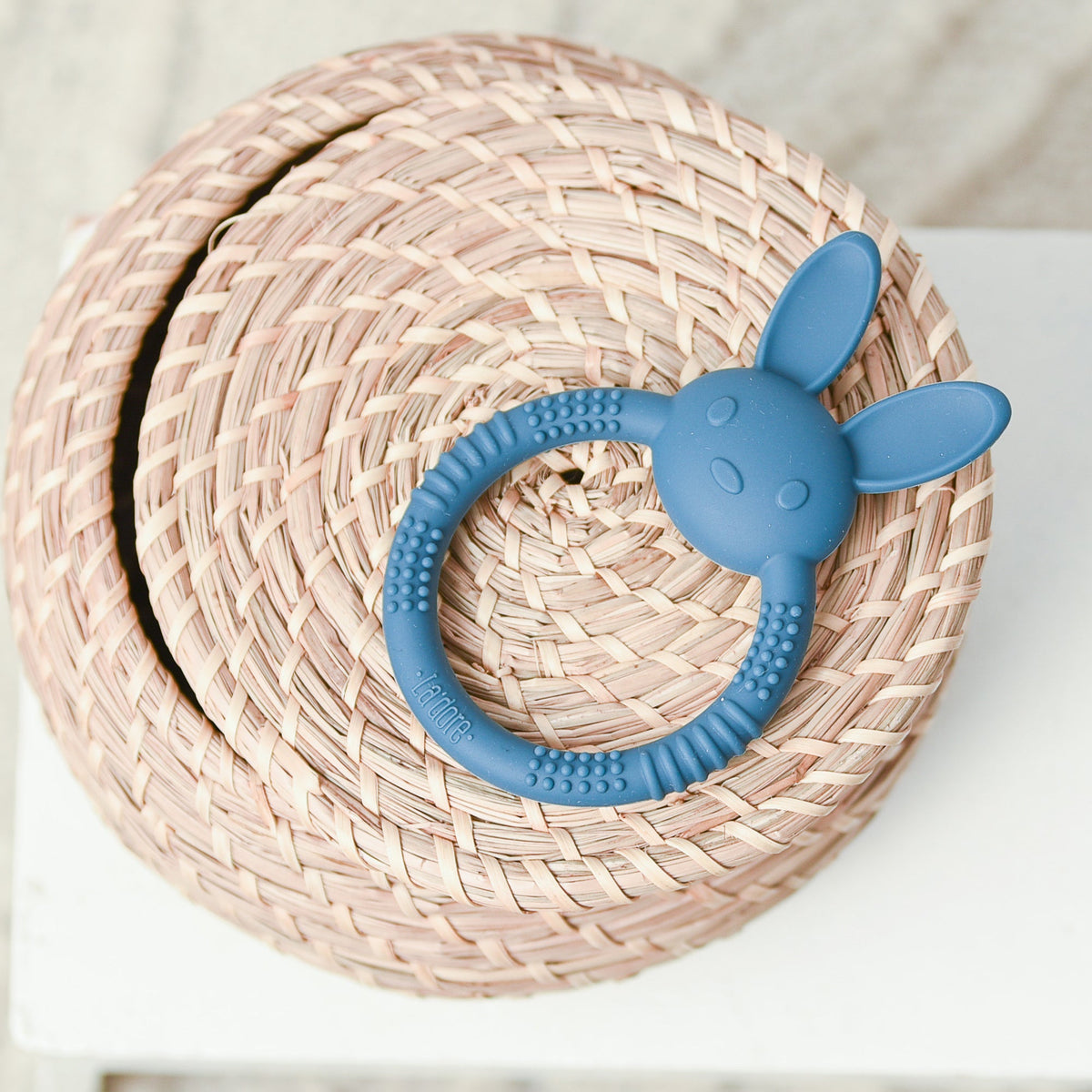 Bebe Bunny Teether - Denim
