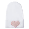 Hospital Hat - Fuzzy Blush Heart