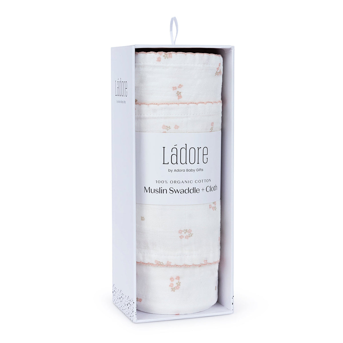 NEW! - Mini Floral Blush Swaddle + Cloth