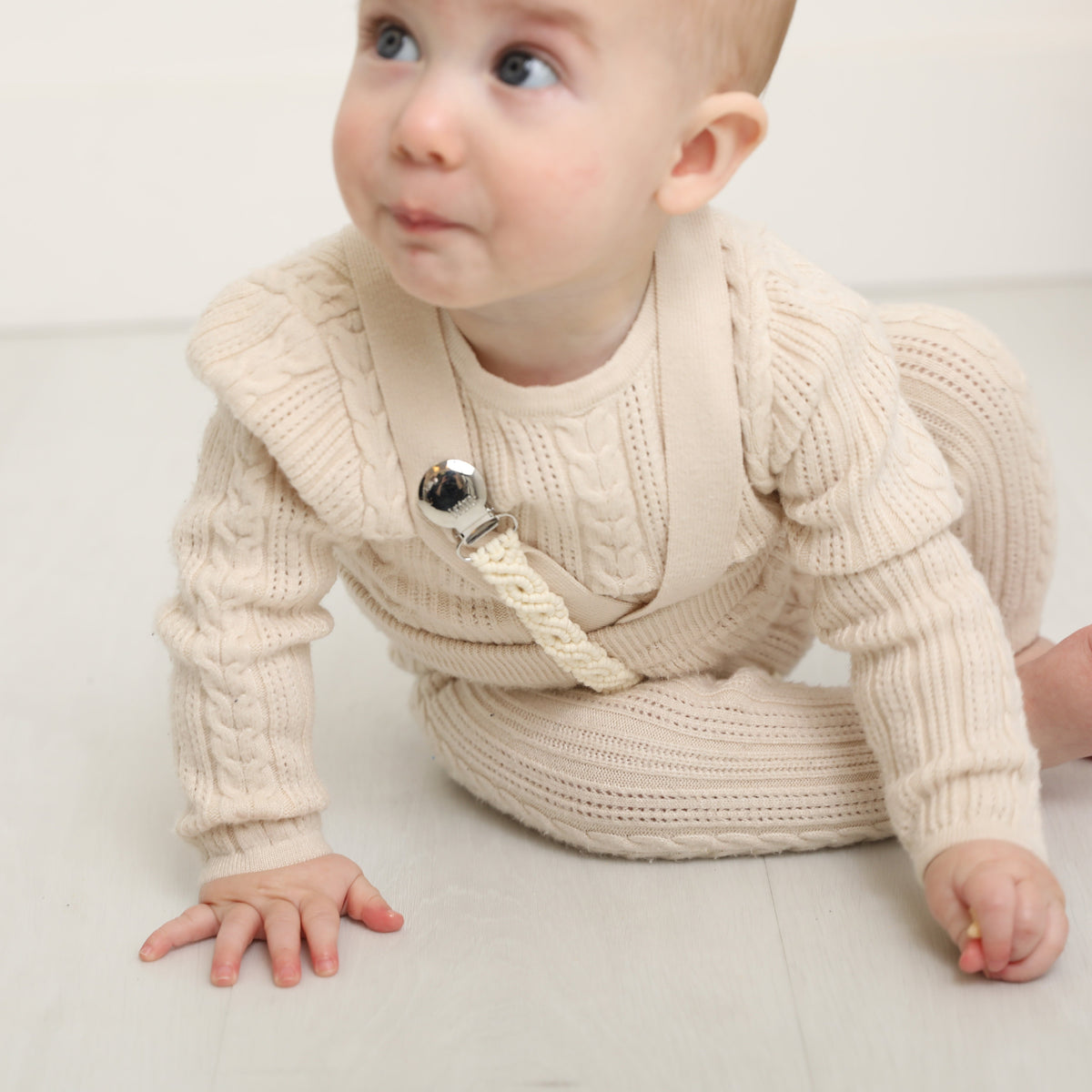 Iris Pacifier Clip - Silver