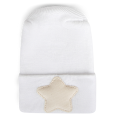 Hospital Hat - Linen Cream Star