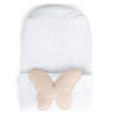 Hospital Hat - Linen Petal Butterfly