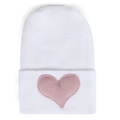 Hospital Hat - Linen Rose Heart