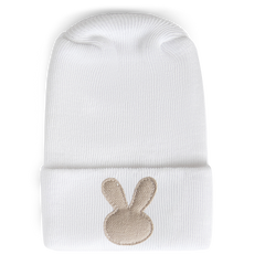 Hospital Hat - Linen Saddle Bunny