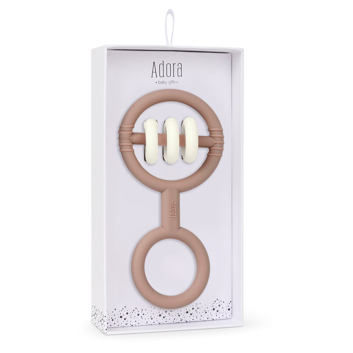 Bebe Rattle Teether - Mauve