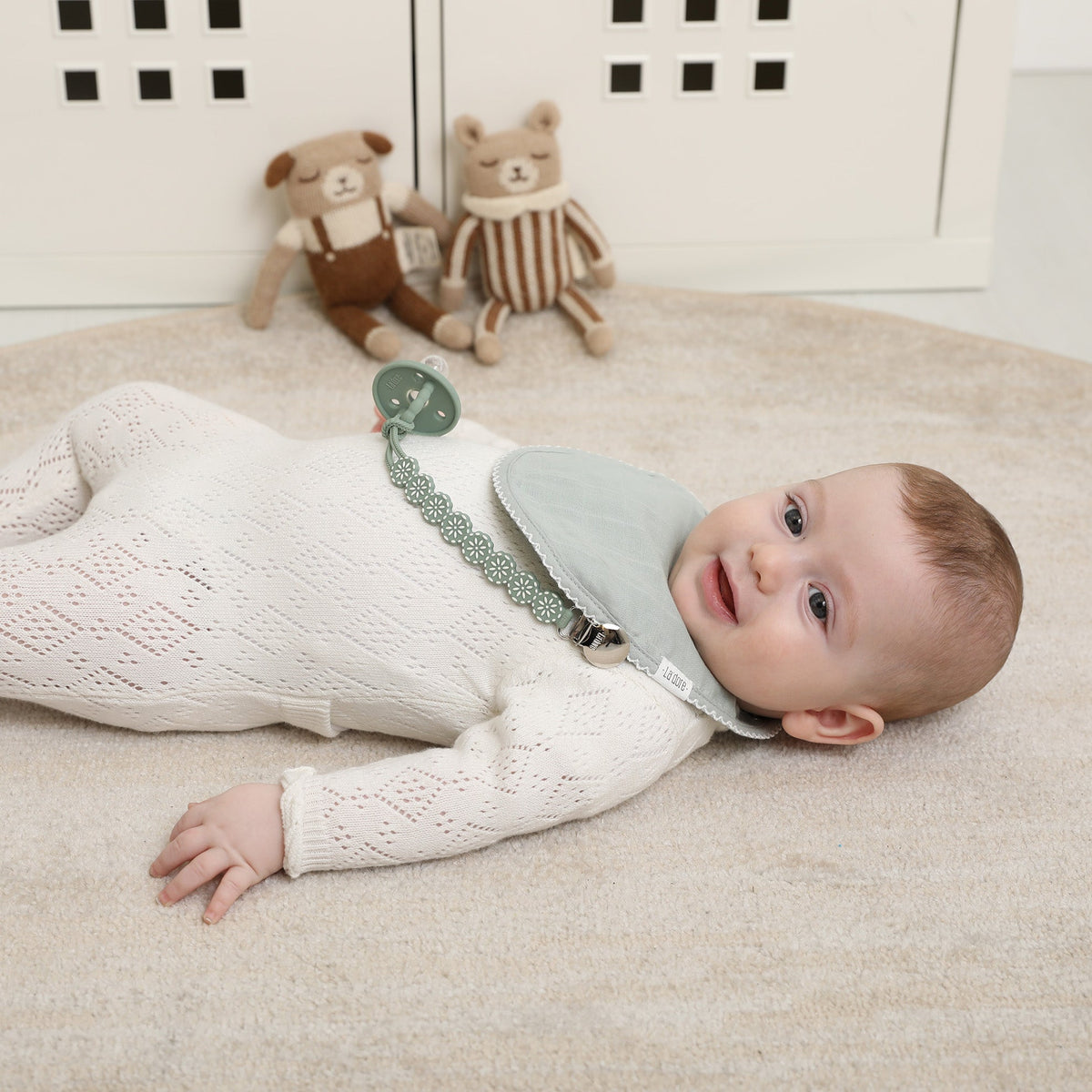 Meadow Pacifier Clip - Sage