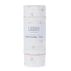 NEW! - Mini Floral Blush Swaddle + Cloth