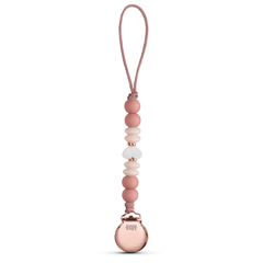 Pacifier Clip - Rosewood Heart