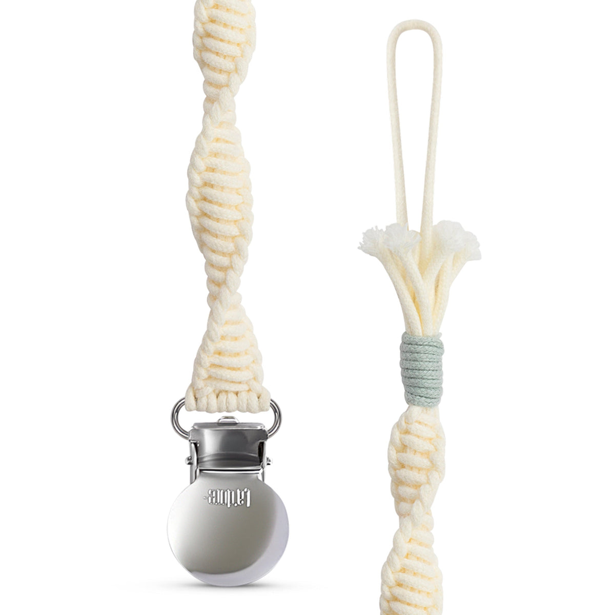 Spiral Pacifier Clip - Graphite