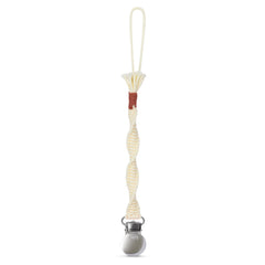 Spiral Pacifier Clip- Rosewood