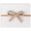 Crochet Mini Headband - Tan