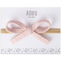 Waffle Bow Headband - Blush