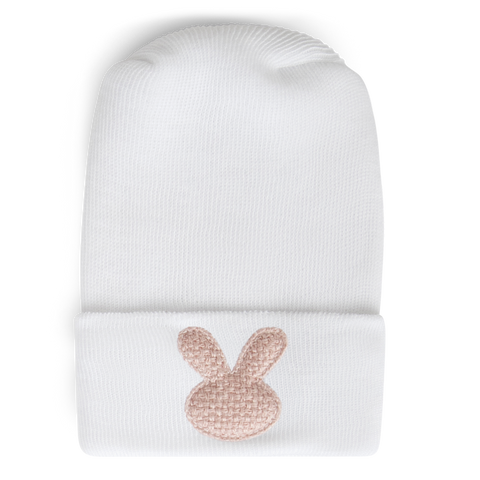 Hospital Hat - Weave Blush Bunny