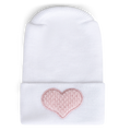 Hospital Hat - Weave Mini Blush Heart